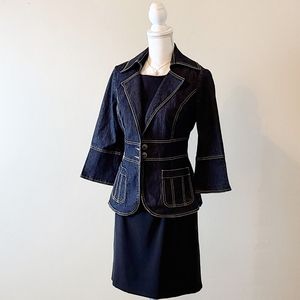 Bisou Bisou Dark Wash Denim Jacket